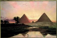 The Great Sphinx at the Pyramids of Giza, 1854 (Watercolour on Paper)-Thomas Seddon-Giclee Print
