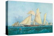 Yachting, Scene off Cowes Isle of Wight-Thomas Sewell Robins-Art Print