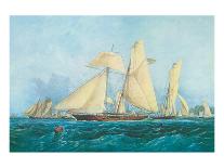 Yachting, Scene off Cowes Isle of Wight-Thomas Sewell Robins-Art Print