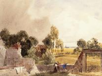 Figures in the Park below the Observatory, Greenwich, circa 1850-Thomas Shotter Boys-Giclee Print