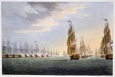 The Battle of Trafalgar, 21st October 1805 (1816)-Thomas Sutherland-Framed Giclee Print