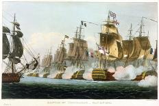 The Battle of Trafalgar, 21st October 1805 (1816)-Thomas Sutherland-Framed Giclee Print