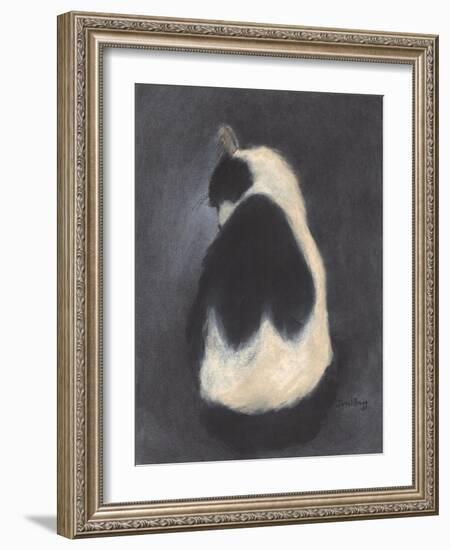 Thomas Taking a Bath, C.2018 (Pastel and Charcoal on Paper)-Janel Bragg-Framed Giclee Print