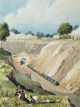 Viaduct across the Sankey Valley, 1831 (Colour Aquatints, Partly Hand-Coloured)-Thomas Talbot Bury-Mounted Giclee Print