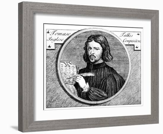 Thomas Tallis, (C1505-158), English Organist and Composer, 1700-Niccolo Francesco Haym-Framed Giclee Print