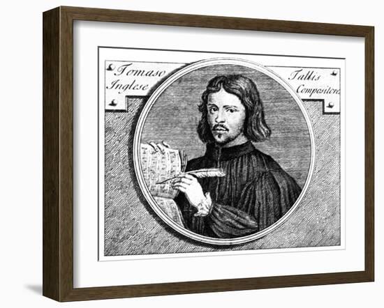 Thomas Tallis, (C1505-158), English Organist and Composer, 1700-Niccolo Francesco Haym-Framed Giclee Print