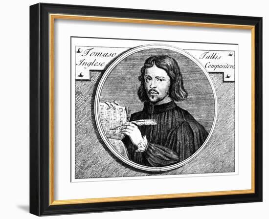 Thomas Tallis, (C1505-158), English Organist and Composer, 1700-Niccolo Francesco Haym-Framed Giclee Print