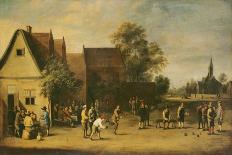 Bowls Players on a Village Green-Thomas van Apshoven-Premium Giclee Print