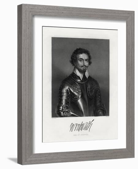 Thomas Wentworth, 1st Earl of Strafford (1593-164), 19th Century-W Holl-Framed Giclee Print