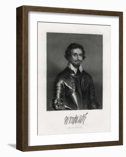 Thomas Wentworth, 1st Earl of Strafford (1593-164), 19th Century-W Holl-Framed Giclee Print