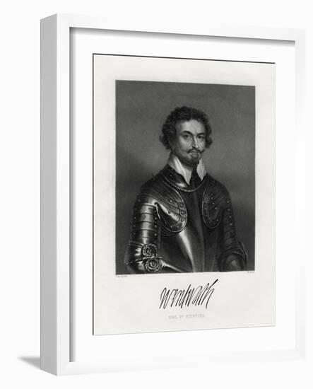 Thomas Wentworth, 1st Earl of Strafford (1593-164), 19th Century-W Holl-Framed Giclee Print