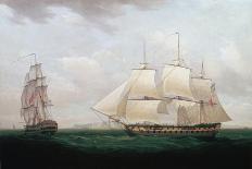 The Commencement of the Battle of Trafalgar, October 21st 1805, 1817-Thomas Whitcombe-Giclee Print