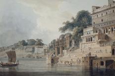 Ramnagar, Near Benares [Varanasi], Uttar Pradesh, C. 1788-9 (Pencil, Pen and Black Ink, W/C)-Thomas & William Daniell-Giclee Print