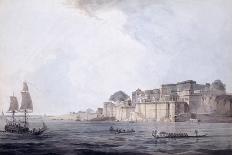 Chalees Satoon, Fort of Allahabad, River Jumna, c.1795-Thomas & William Daniell-Giclee Print