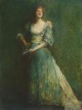 The Gossip, C.1907 (Oil on Panel)-Thomas Wilmer Dewing-Giclee Print