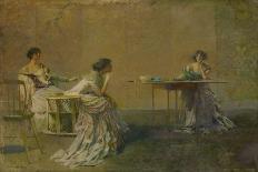 Lady with a Lute-Thomas Wilmer Dewing-Premium Giclee Print