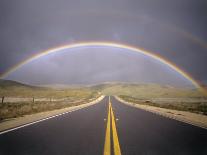 Rainbow Over Highway, CA-Thomas Winz-Framed Photographic Print