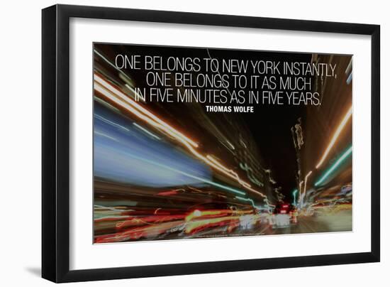 Thomas Wolfe New York Quote-null-Framed Photo