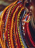 Kenya, Samburu Woman Wearing Decorative Beads-Thomasin Magor-Framed Premier Image Canvas