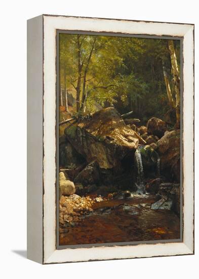 Thompson Cascade, White Mountains-Albert Bierstadt-Framed Premier Image Canvas