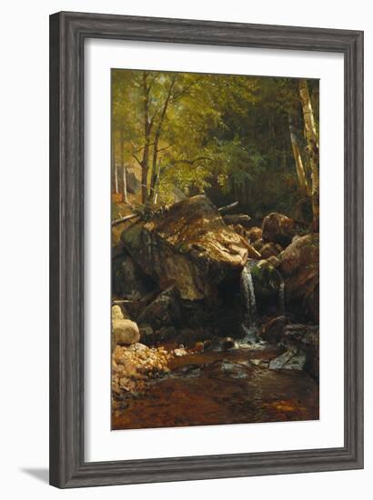 Thompson Cascade, White Mountains-Albert Bierstadt-Framed Giclee Print