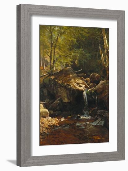 Thompson Cascade, White Mountains-Albert Bierstadt-Framed Giclee Print