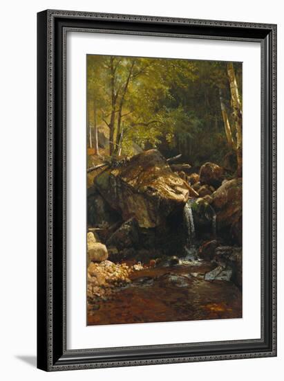 Thompson Cascade, White Mountains-Albert Bierstadt-Framed Giclee Print