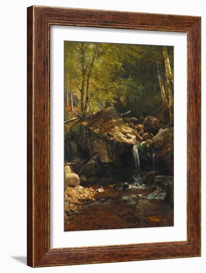 Thompson Cascade, White Mountains-Albert Bierstadt-Framed Giclee Print