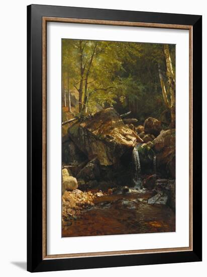 Thompson Cascade, White Mountains-Albert Bierstadt-Framed Giclee Print