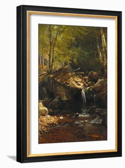 Thompson Cascade, White Mountains-Albert Bierstadt-Framed Giclee Print