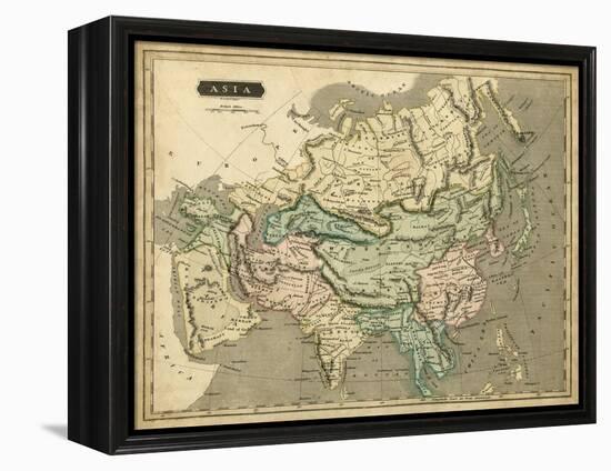 Thomson's Map of Asia-Thomson-Framed Stretched Canvas