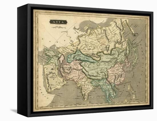 Thomson's Map of Asia-Thomson-Framed Stretched Canvas