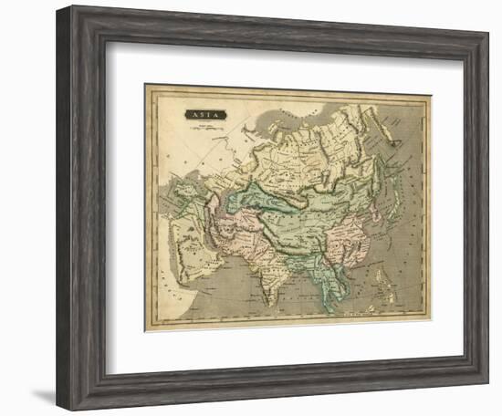 Thomson's Map of Asia-Thomson-Framed Art Print