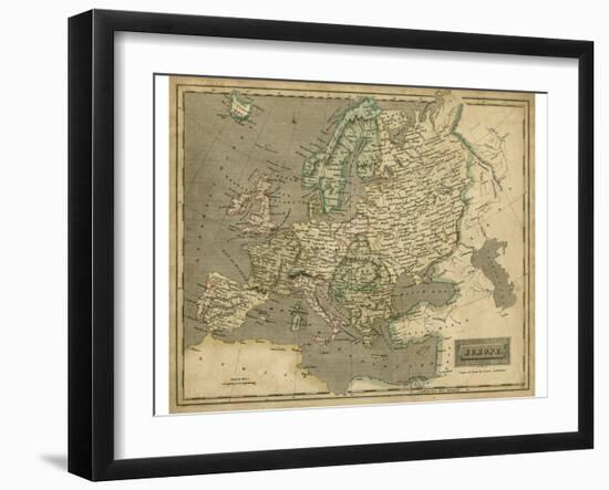 Thomson's Map of Europe-Thomson-Framed Art Print