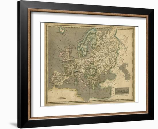 Thomson's Map of Europe-Thomson-Framed Art Print