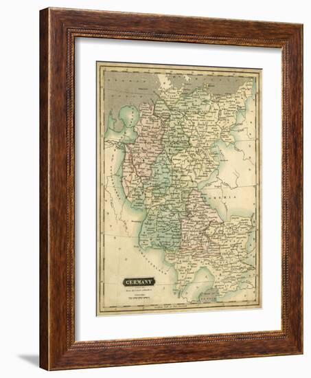 Thomson's Map of Germany-Thomson-Framed Art Print