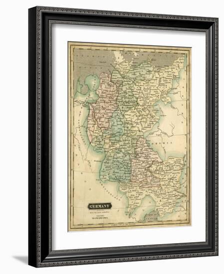 Thomson's Map of Germany-Thomson-Framed Art Print