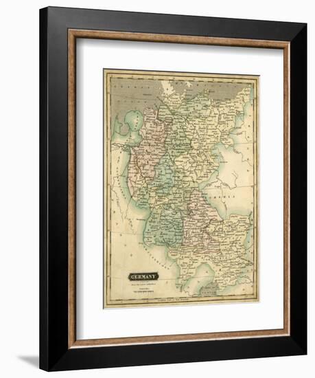 Thomson's Map of Germany-Thomson-Framed Art Print