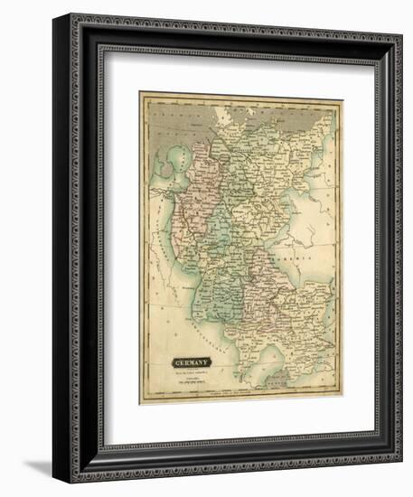 Thomson's Map of Germany-Thomson-Framed Art Print