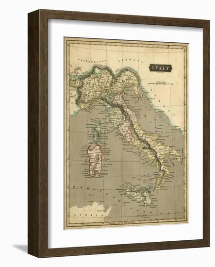 Thomson's Map of Italy-Thomson-Framed Art Print