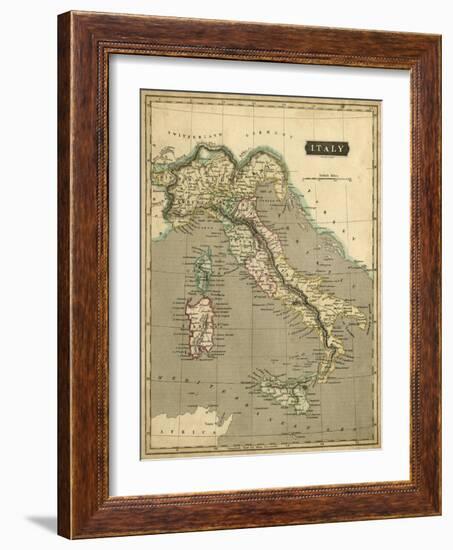 Thomson's Map of Italy-Thomson-Framed Art Print