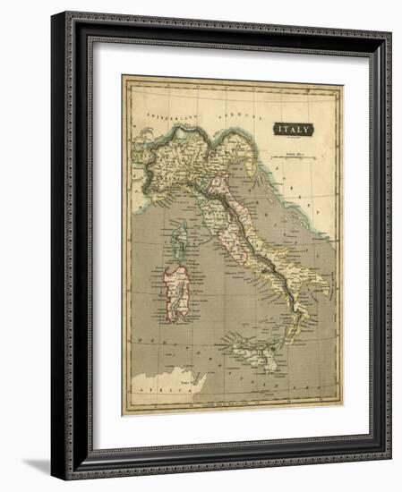 Thomson's Map of Italy-Thomson-Framed Art Print