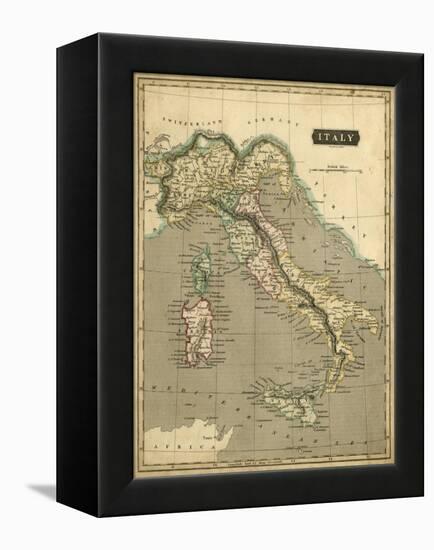 Thomson's Map of Italy-Thomson-Framed Stretched Canvas