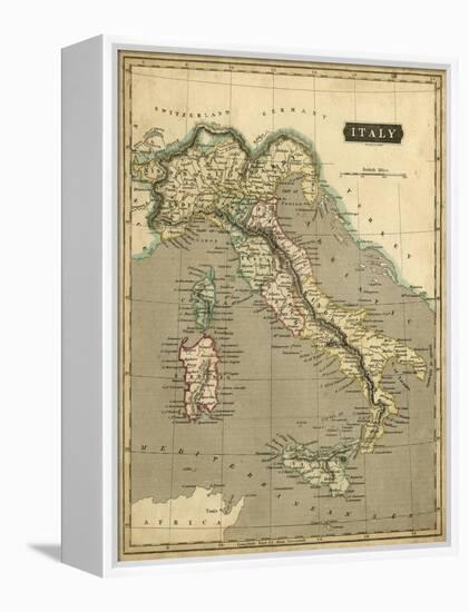 Thomson's Map of Italy-Thomson-Framed Stretched Canvas