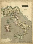 Thomson's Map of Italy-Thomson-Framed Stretched Canvas