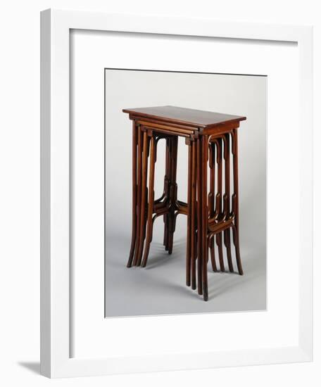 Thonet Nested Tables, Austria-null-Framed Giclee Print