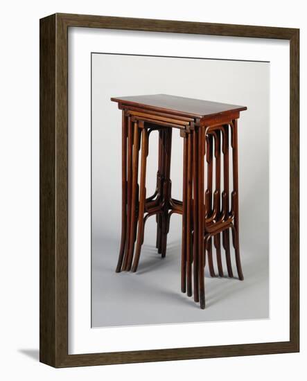Thonet Nested Tables, Austria-null-Framed Giclee Print