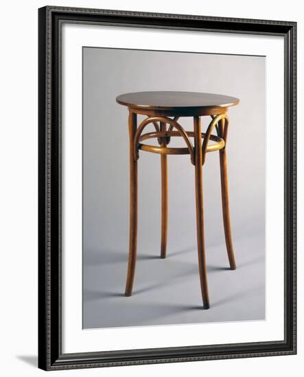 Thonet Style Table, 1920, Bentwood, Italy-null-Framed Giclee Print