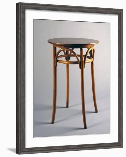 Thonet Style Table, 1920, Bentwood, Italy-null-Framed Giclee Print