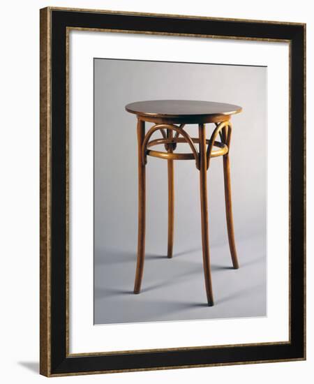 Thonet Style Table, 1920, Bentwood, Italy-null-Framed Giclee Print